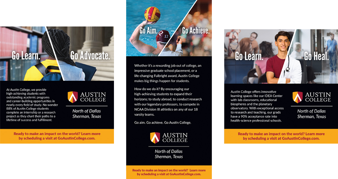 Texas Monthly College Guide print ad