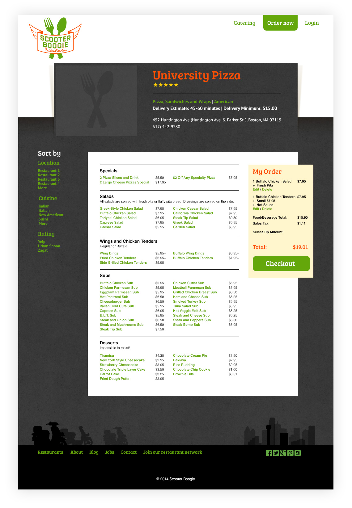 Scooter Boogie order page