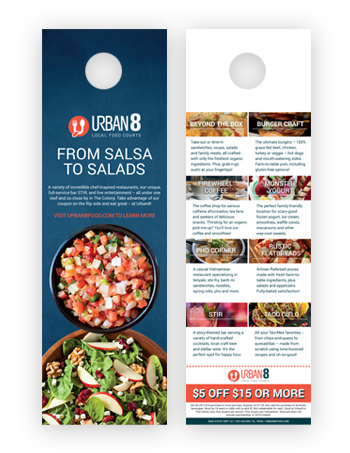 door hanger with coupon